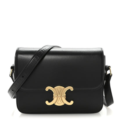 Celine Shiny Calfskin Teen Triomphe Black 1 of 10