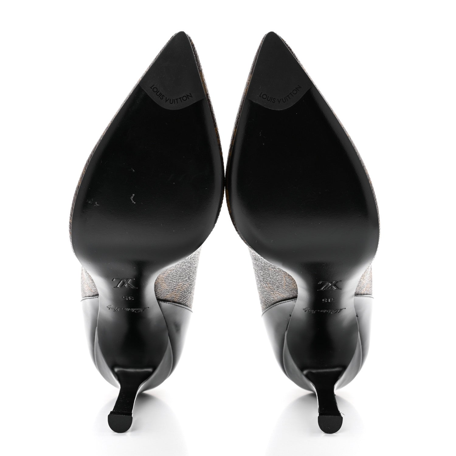 Louis Vuitton Monogram Cherie Pumps 35 Black 5 of 8
