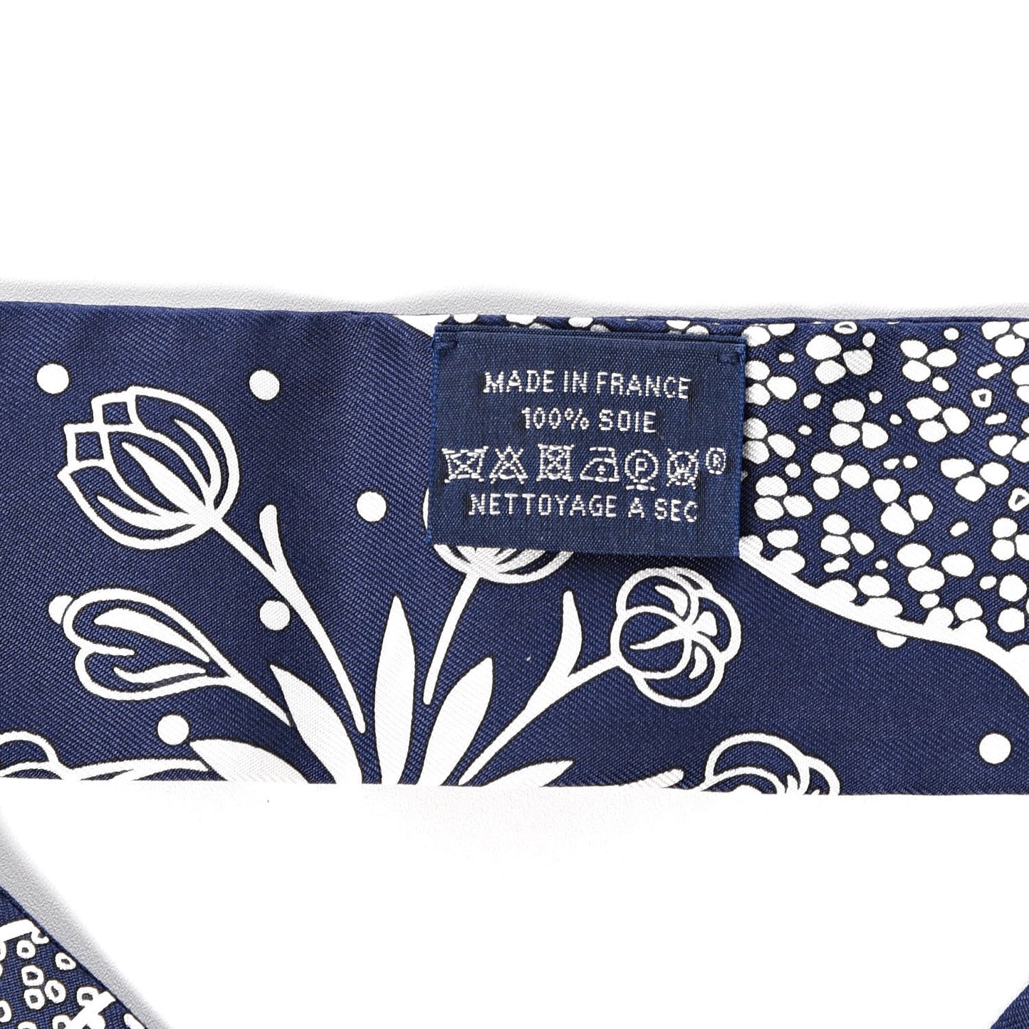 Silk Les Leopards Twilly Marine White