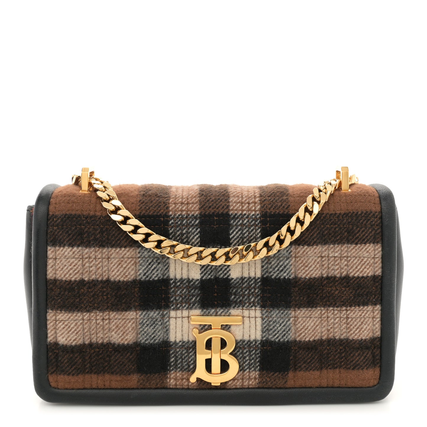 Check Cashmere Small Lola Bag Black