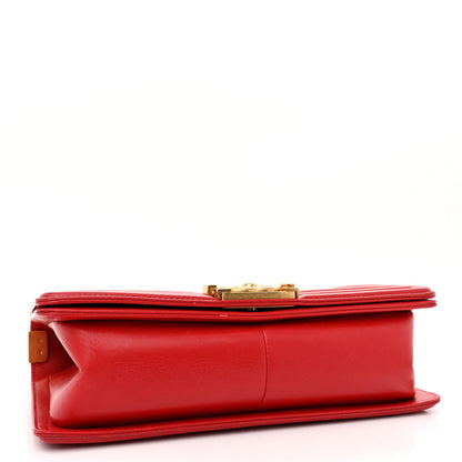 Chanel Lambskin Quilted Medium Boy Flap Red 4 of 12
