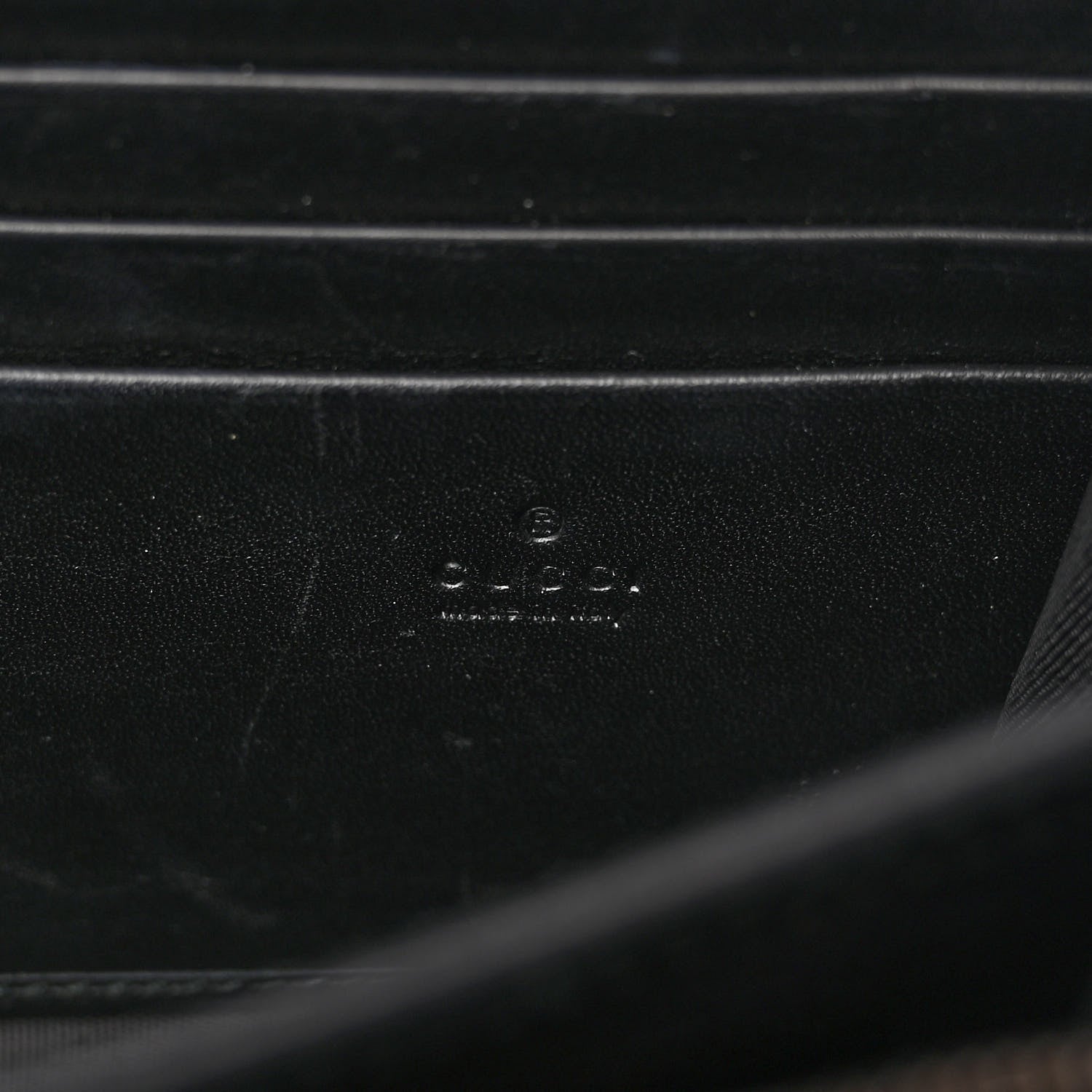 Gucci Calfskin Matelasse GG Marmont Chain Wallet Black 9 of 13