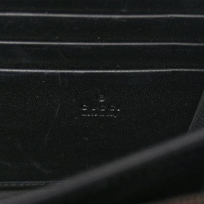 Gucci Calfskin Matelasse GG Marmont Chain Wallet Black 9 of 13