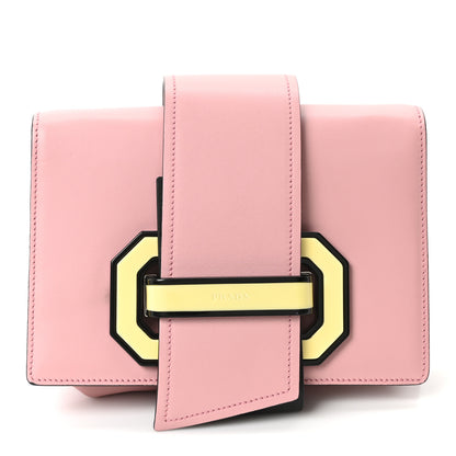 Prada City Calf Plex Ribbon Bag Pesco Giallo 1 of 9