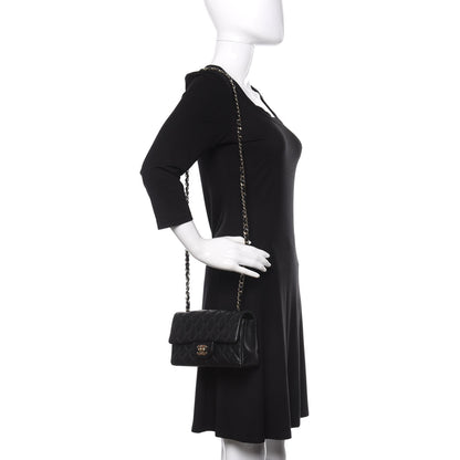 Chanel Lambskin Quilted Mini Rectangular Flap Black 2 of 12