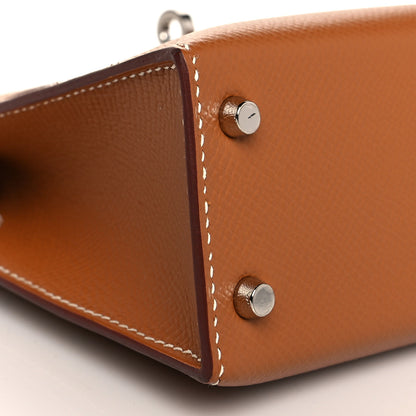 Hermes Epsom Mini Kelly Sellier 20 Gold 8 of 10