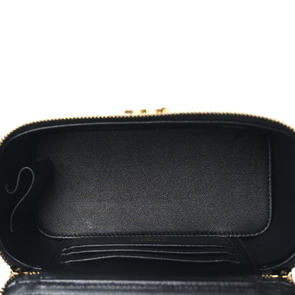 Chanel Caviar Quilted Sweetheart Vanity Case Black 6 of 10