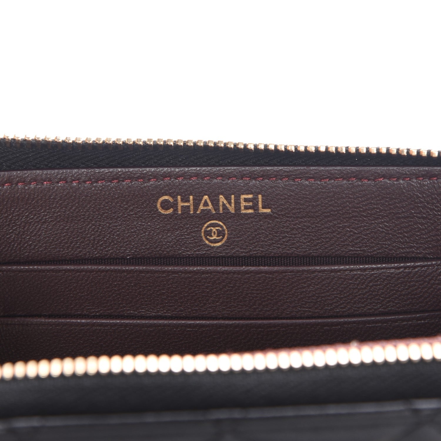 Chanel Lambskin Quilted Small Trendy CC Zip Around Wallet Black 6 of 9