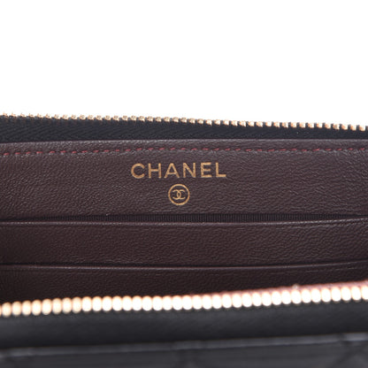Chanel Lambskin Quilted Small Trendy CC Zip Around Wallet Black 6 of 9