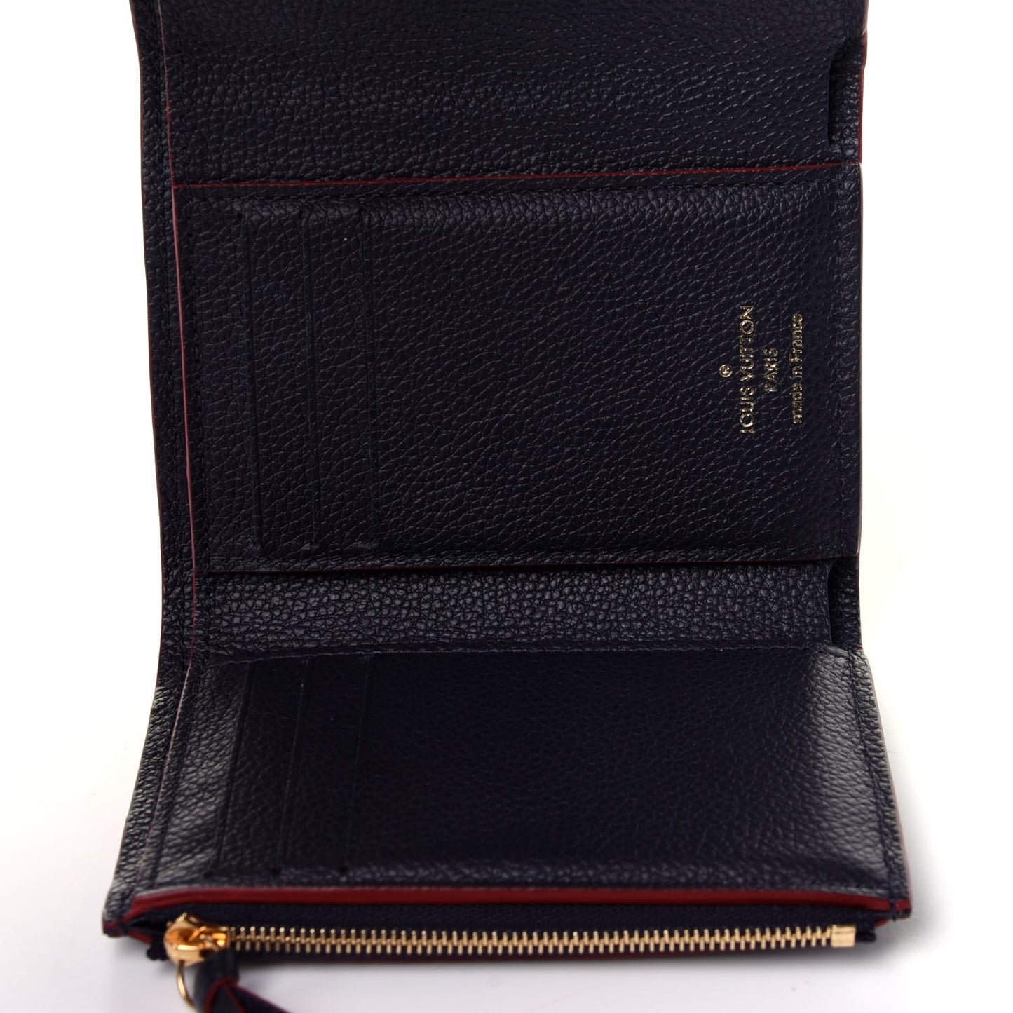 Empreinte Victorine Wallet Marine Rouge