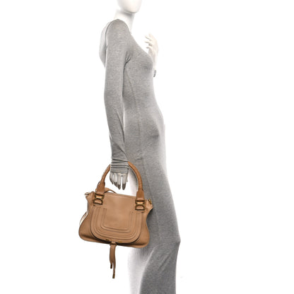 Chloe Calfskin Small Marcie Satchel Milky Brown 2 of 10