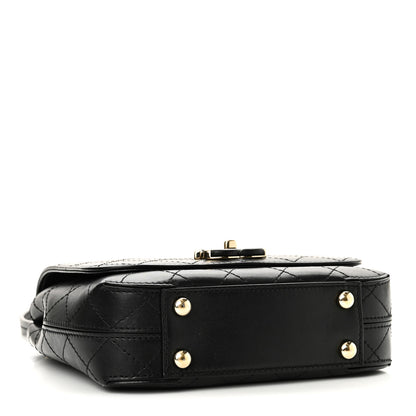 Chanel Calfskin Stitched Small Covered CC Flap Bag Black 3 of 10
