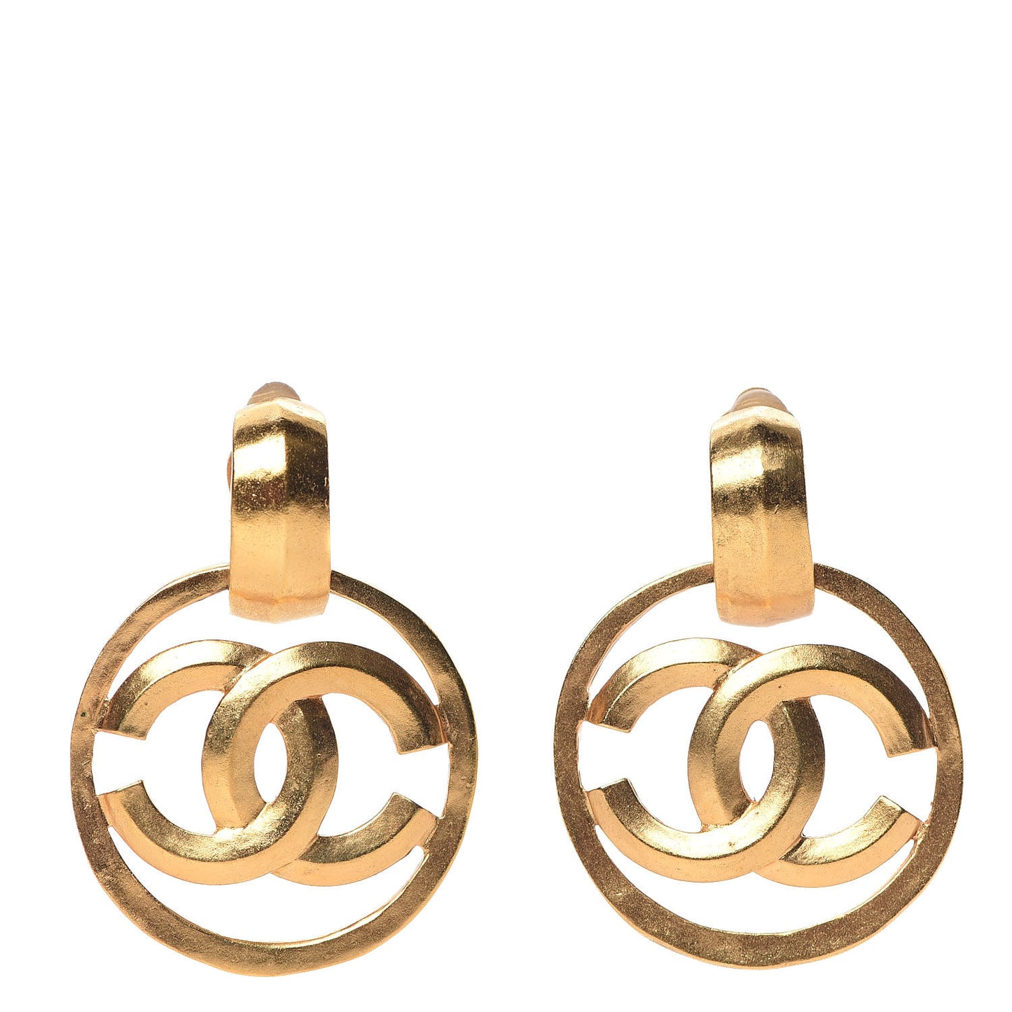 CC Clip On Earrings Gold