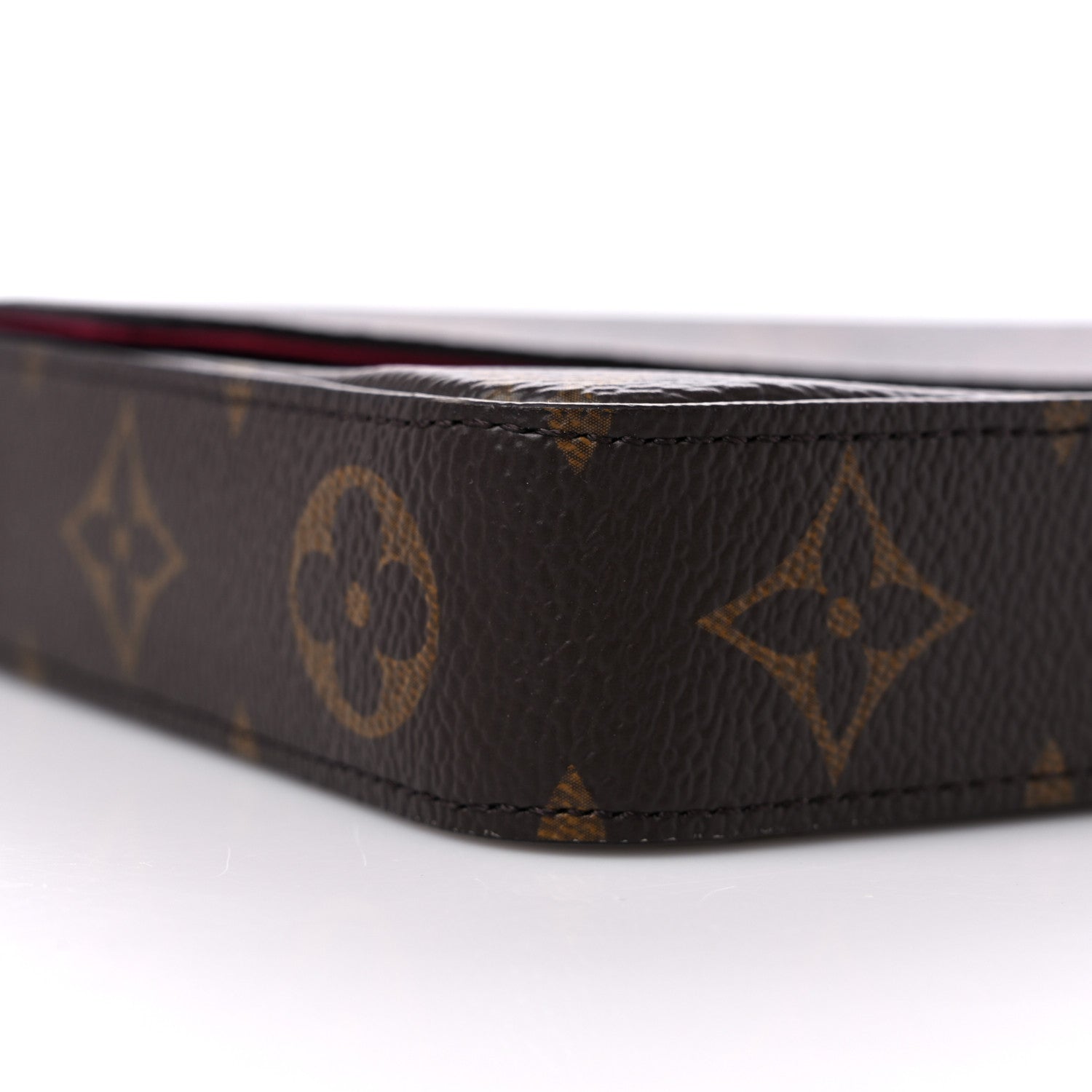 Louis Vuitton Monogram Pochette Felicie Chain Wallet Fuchsia 8 of 10