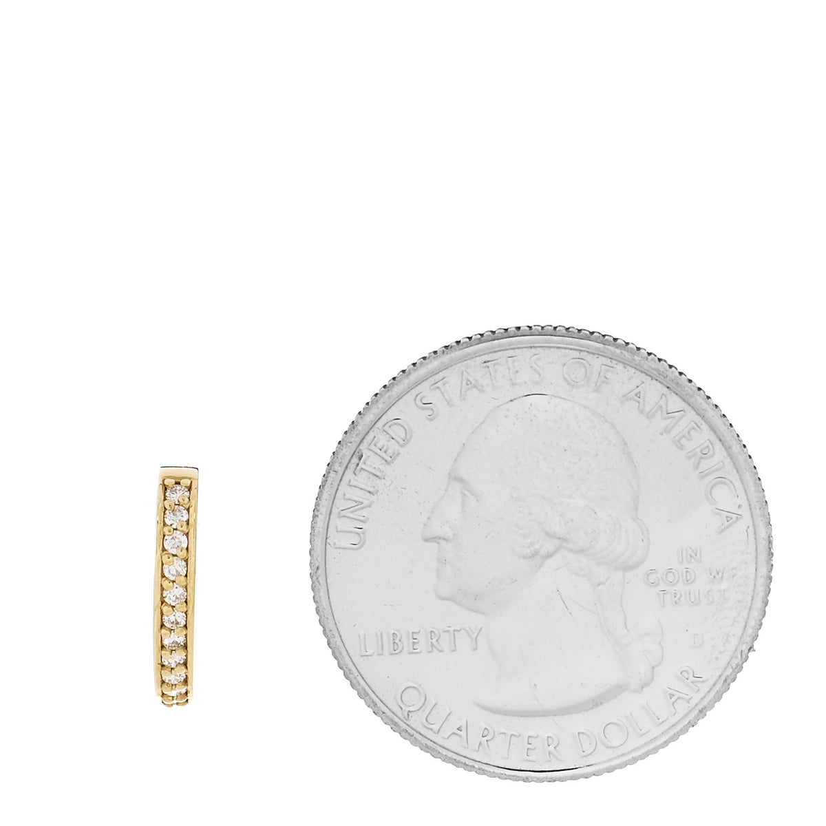 Anita Ko 18K Yellow Gold Diamond Single Row Ear Cuff Earring 2 of 5