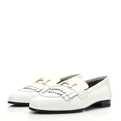 Hermes Calfskin Womens Royal Loafer 36 White 3 of 9