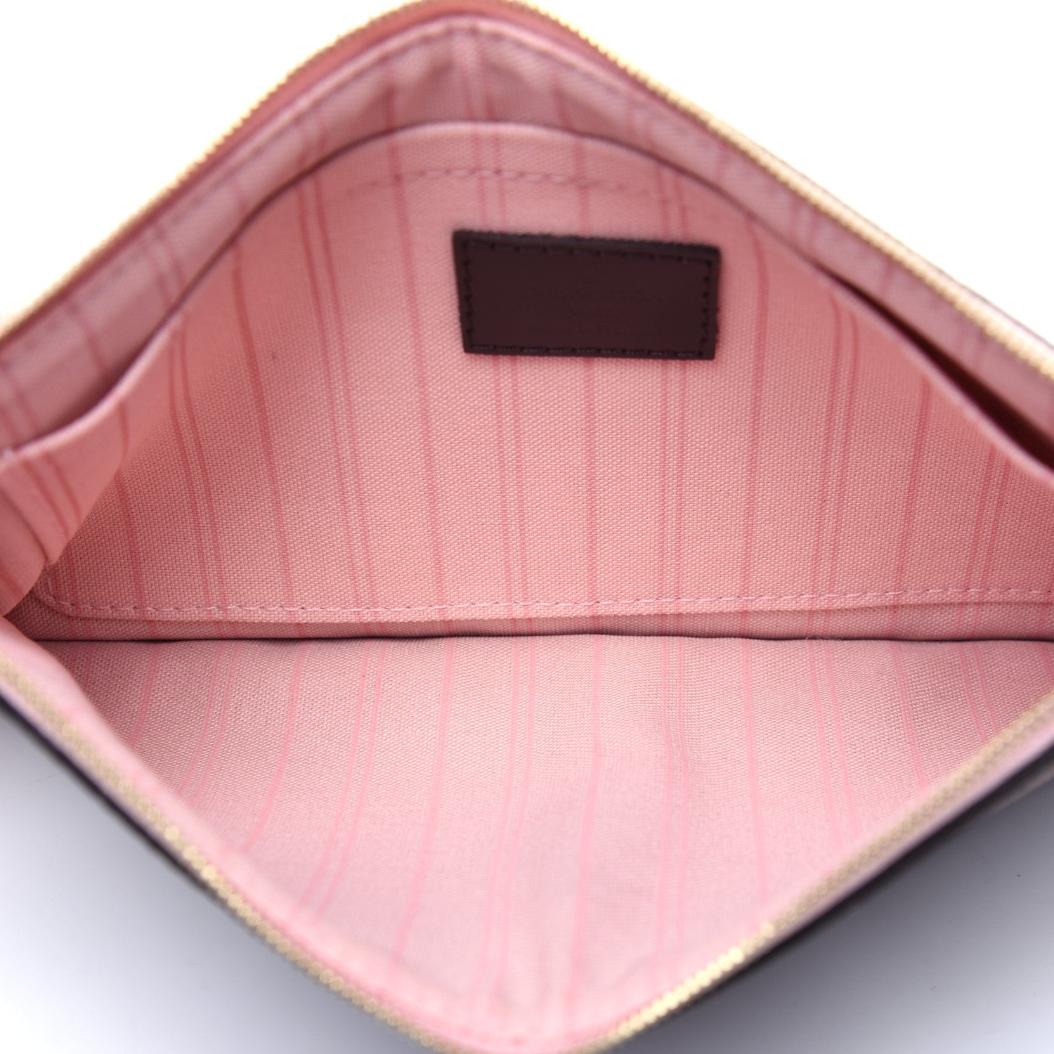Louis Vuitton Damier Ebene Neverfull MM GM Pochette Rose Ballerine 5 of 10