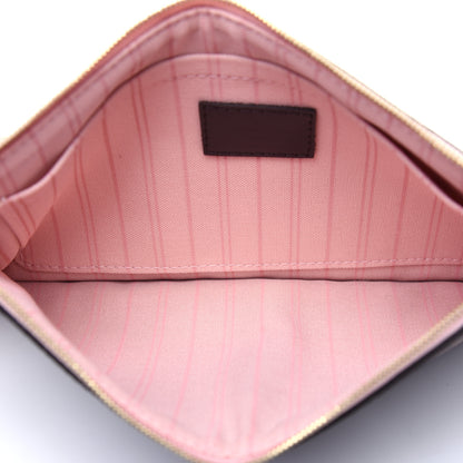 Louis Vuitton Damier Ebene Neverfull MM GM Pochette Rose Ballerine 5 of 10