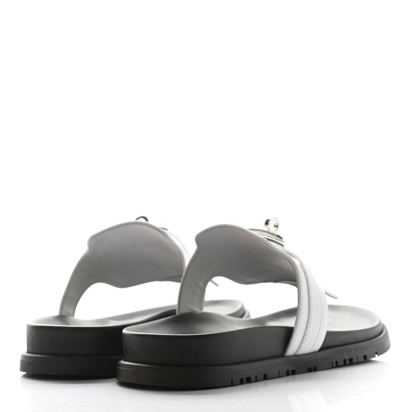 Calfskin Womens Empire Sandals 37 White