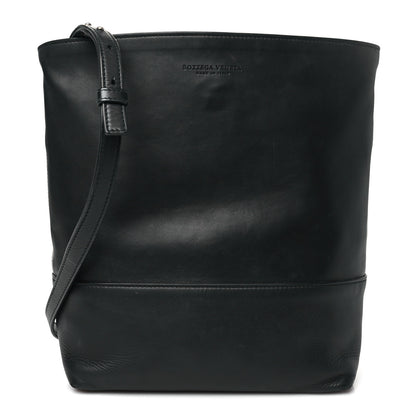 Bottega Veneta Smooth Matte Calfskin Bucket Bag Black 1 of 12