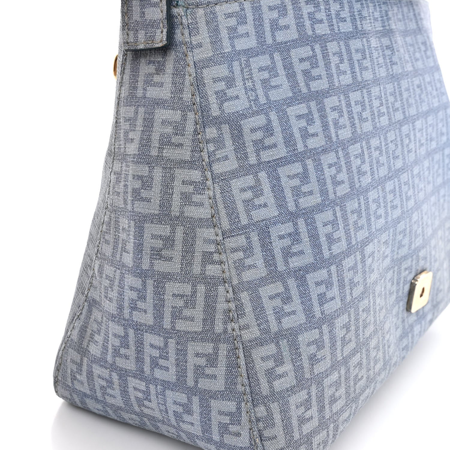 Fendi Zucchino Spalmati Forever Mama Baguette Celeste 11 of 15