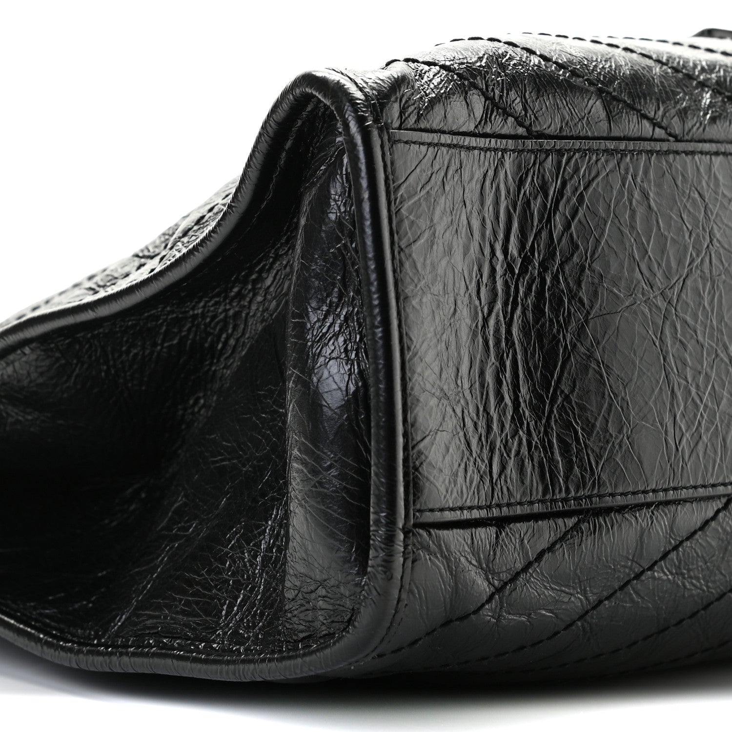 Saint Laurent Crinkled Calfskin Matelasse Monogram Niki Shoulder Bag Black 9 of 9