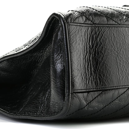 Saint Laurent Crinkled Calfskin Matelasse Monogram Niki Shoulder Bag Black 9 of 9