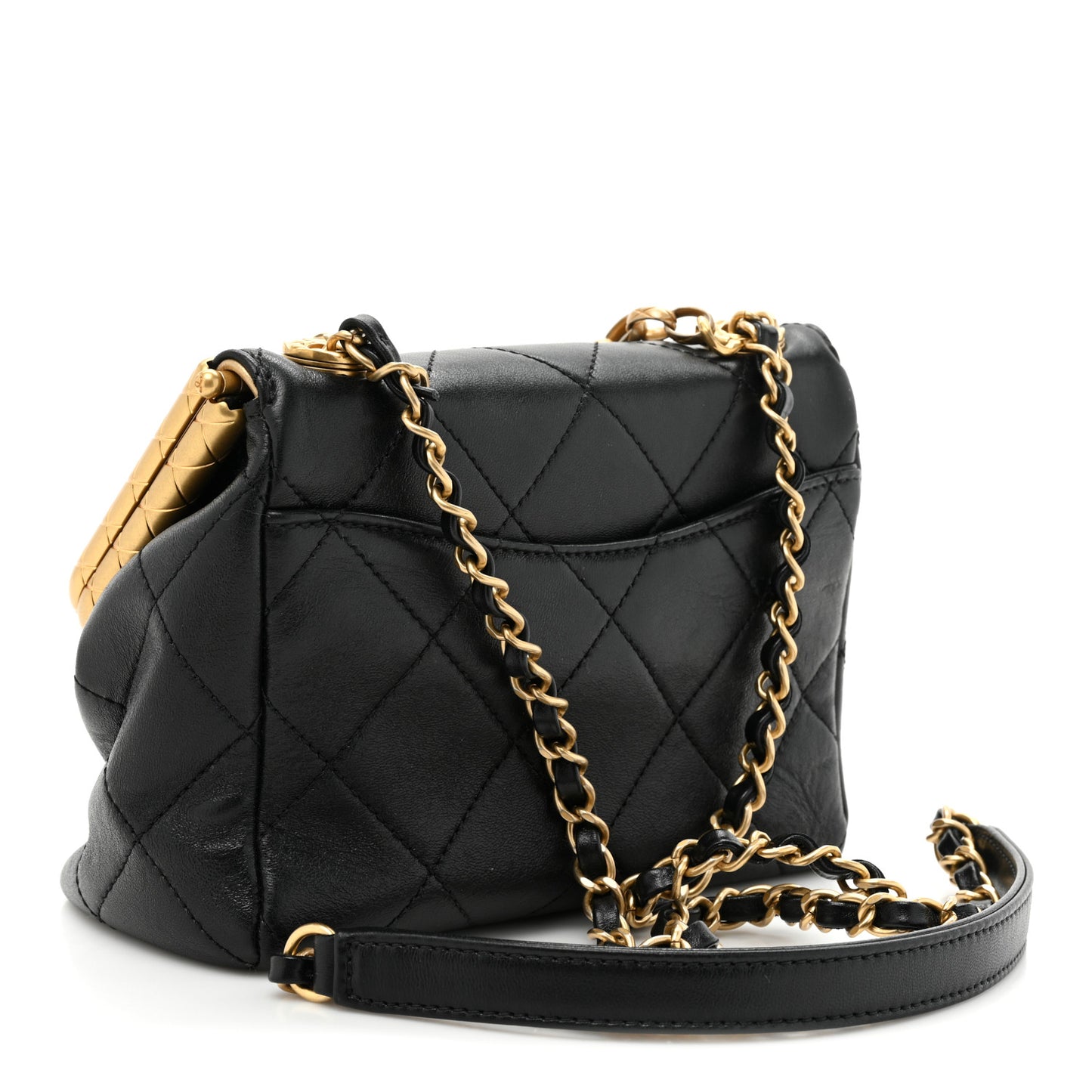 Lambskin Quilted My Crush Bag Black