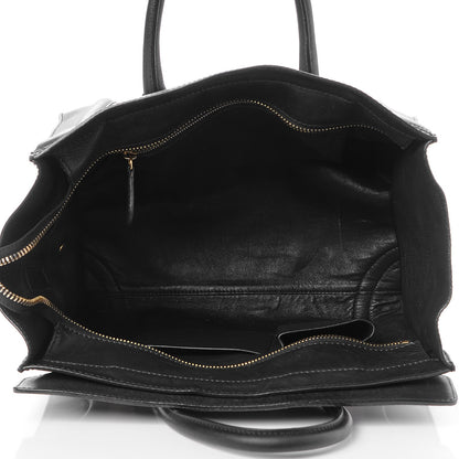 Celine Smooth Calfskin Suede Small Luggage Cream 5 of 9