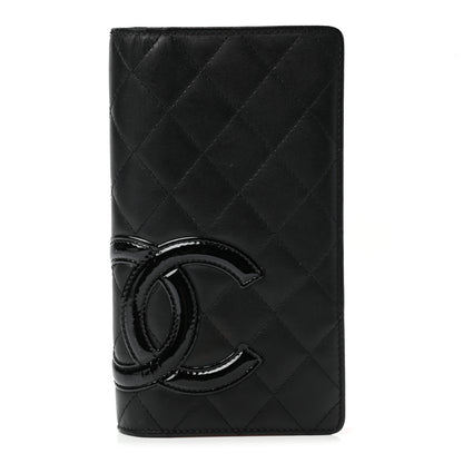 Chanel Calfskin Quilted Cambon Yen Wallet Black 1 of 9