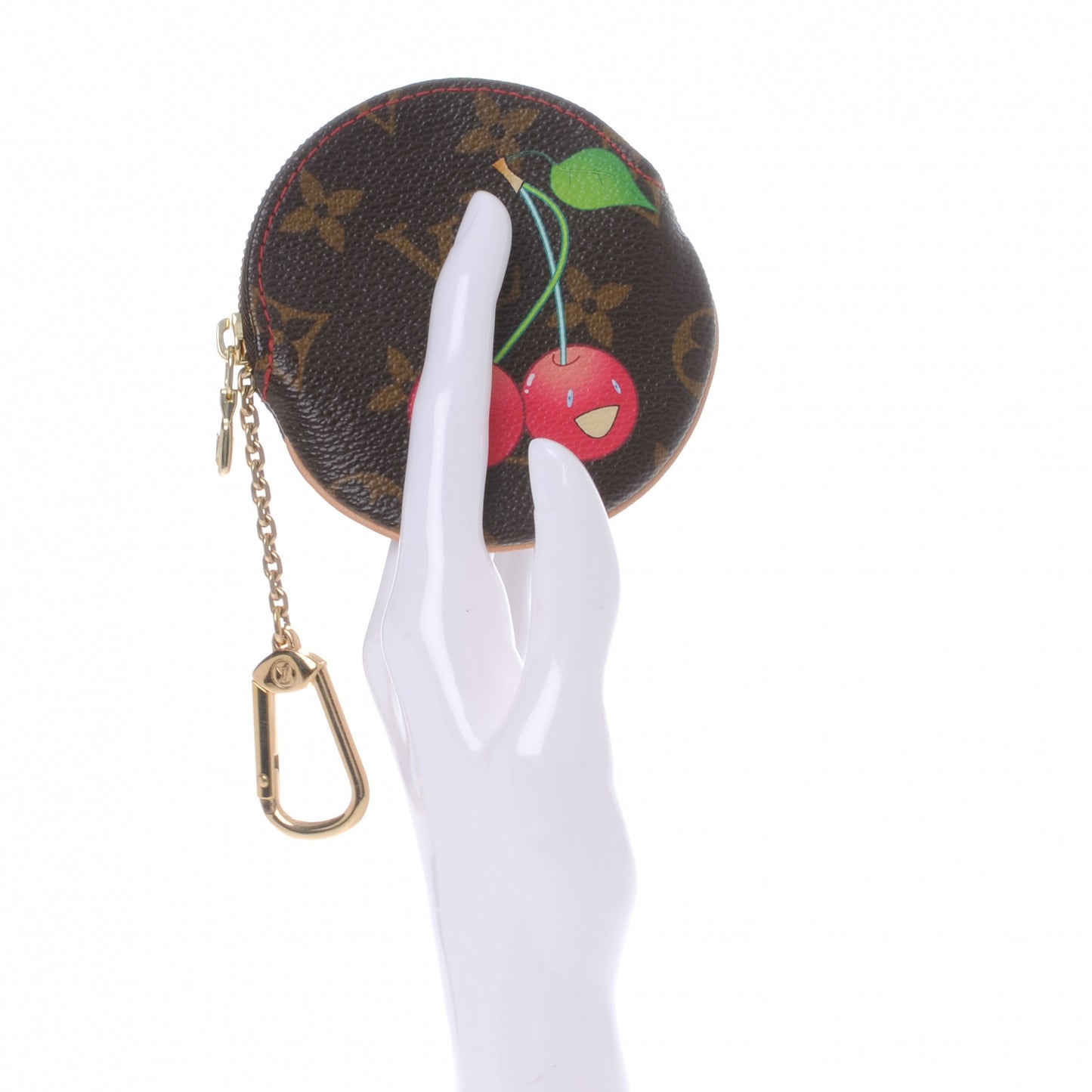 Monogram Cerises Round Coin Purse