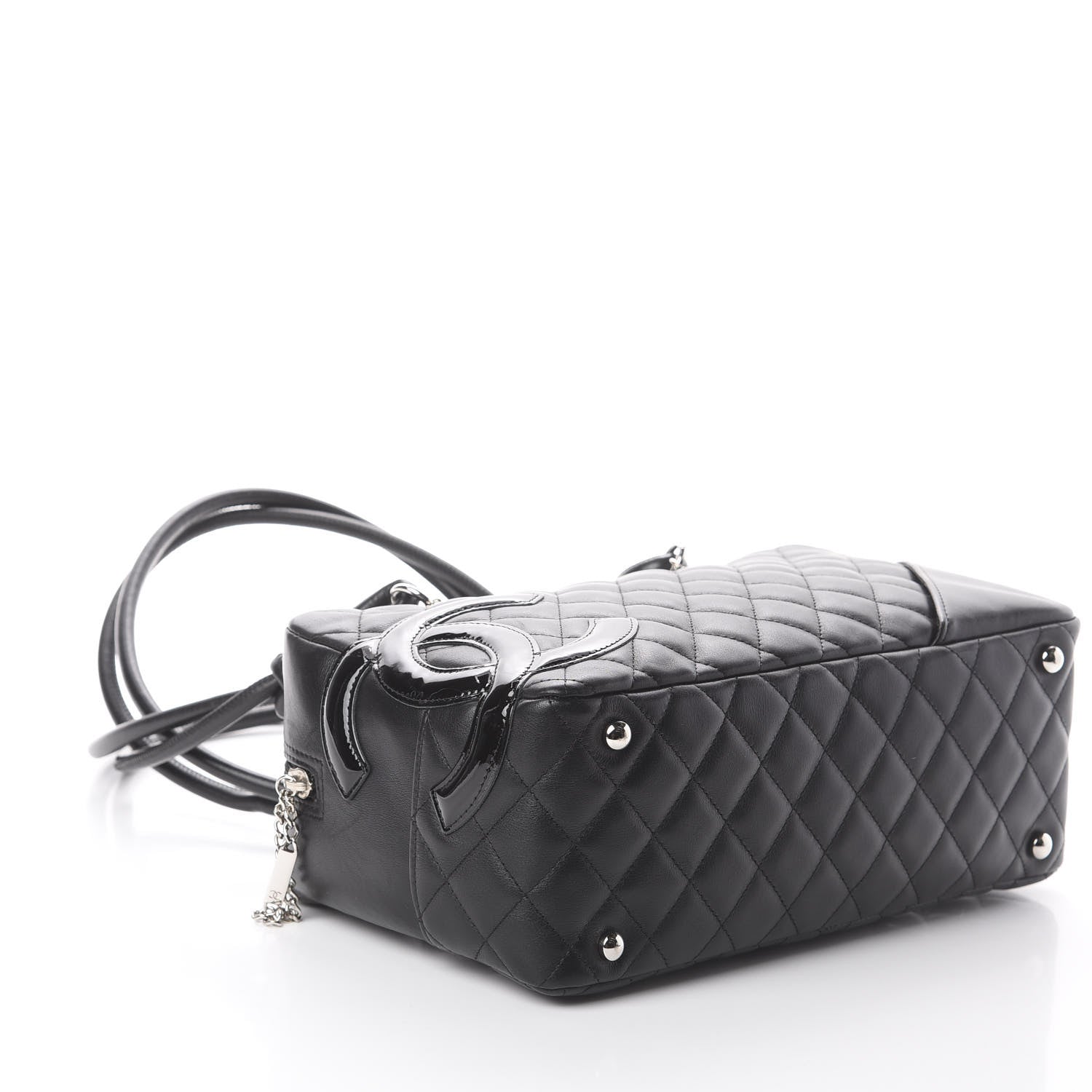 Chanel Calfskin Quilted Large Cambon Bowler Black 3 of 8