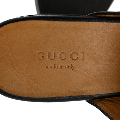 Gucci Calfskin Womens Princetown Slippers 37.5 Black 7 of 9