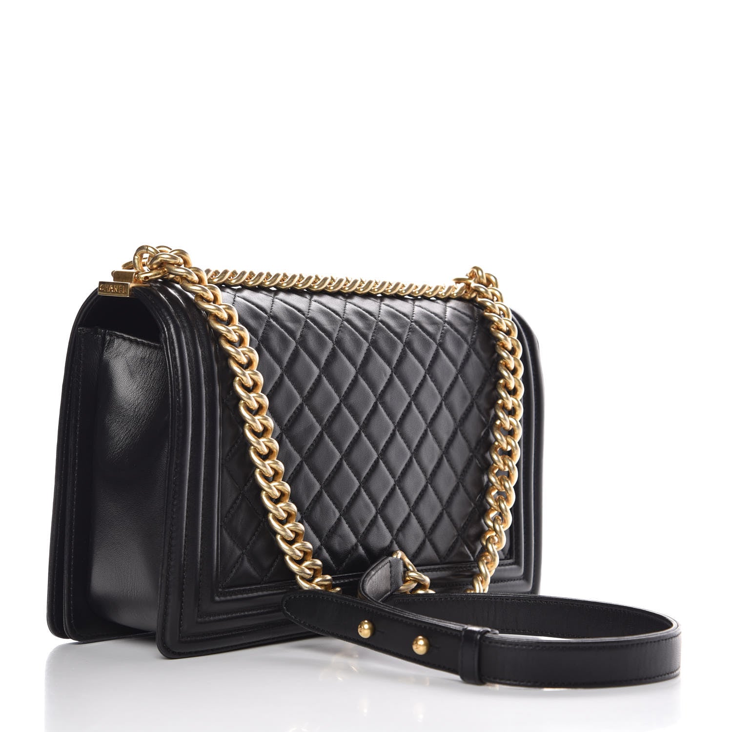 Chanel Lambskin Quilted New Medium Boy Flap Black 3 of 10