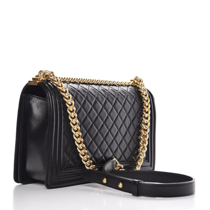 Chanel Lambskin Quilted New Medium Boy Flap Black 3 of 10