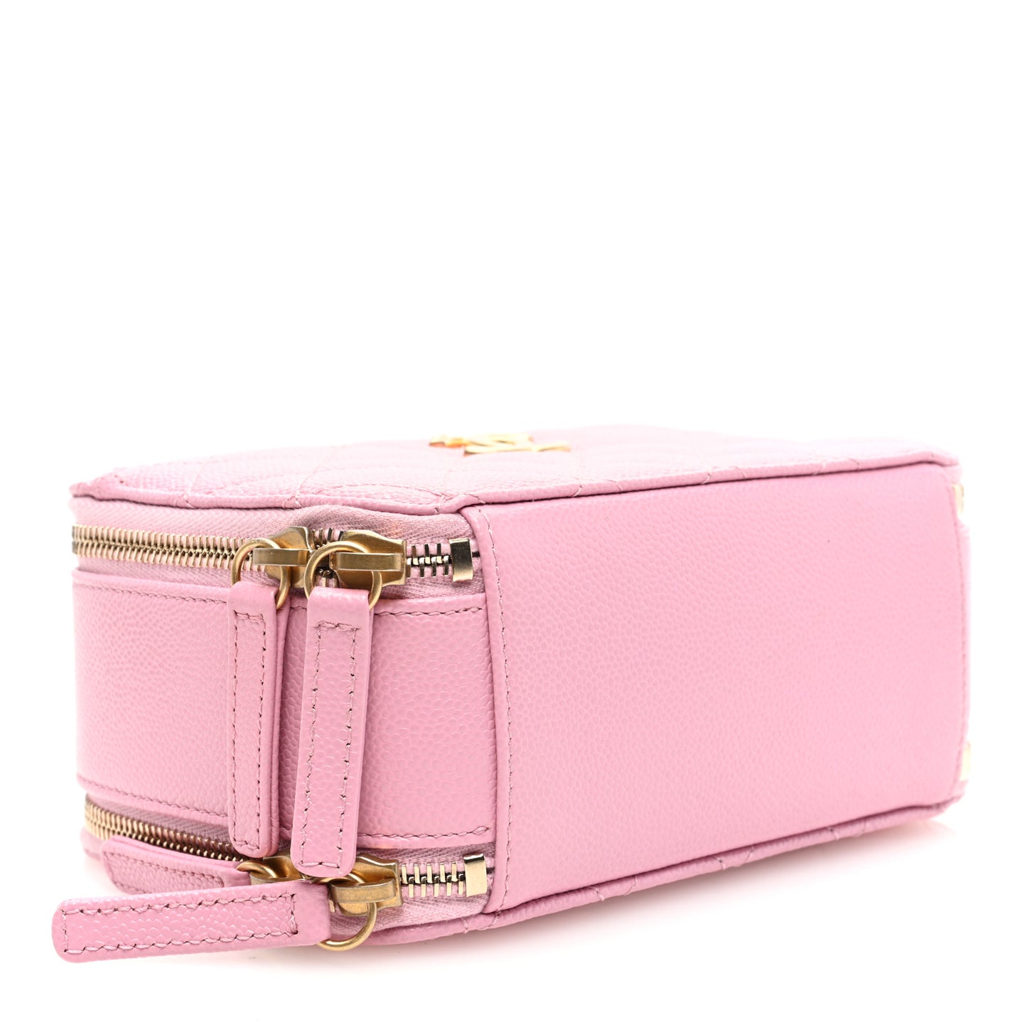Caviar Quilted Pick Me Up Mini Vanity Case Pink