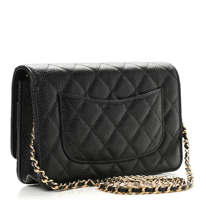 Chanel Caviar Quilted Wallet On Chain WOC Black 3 of 10