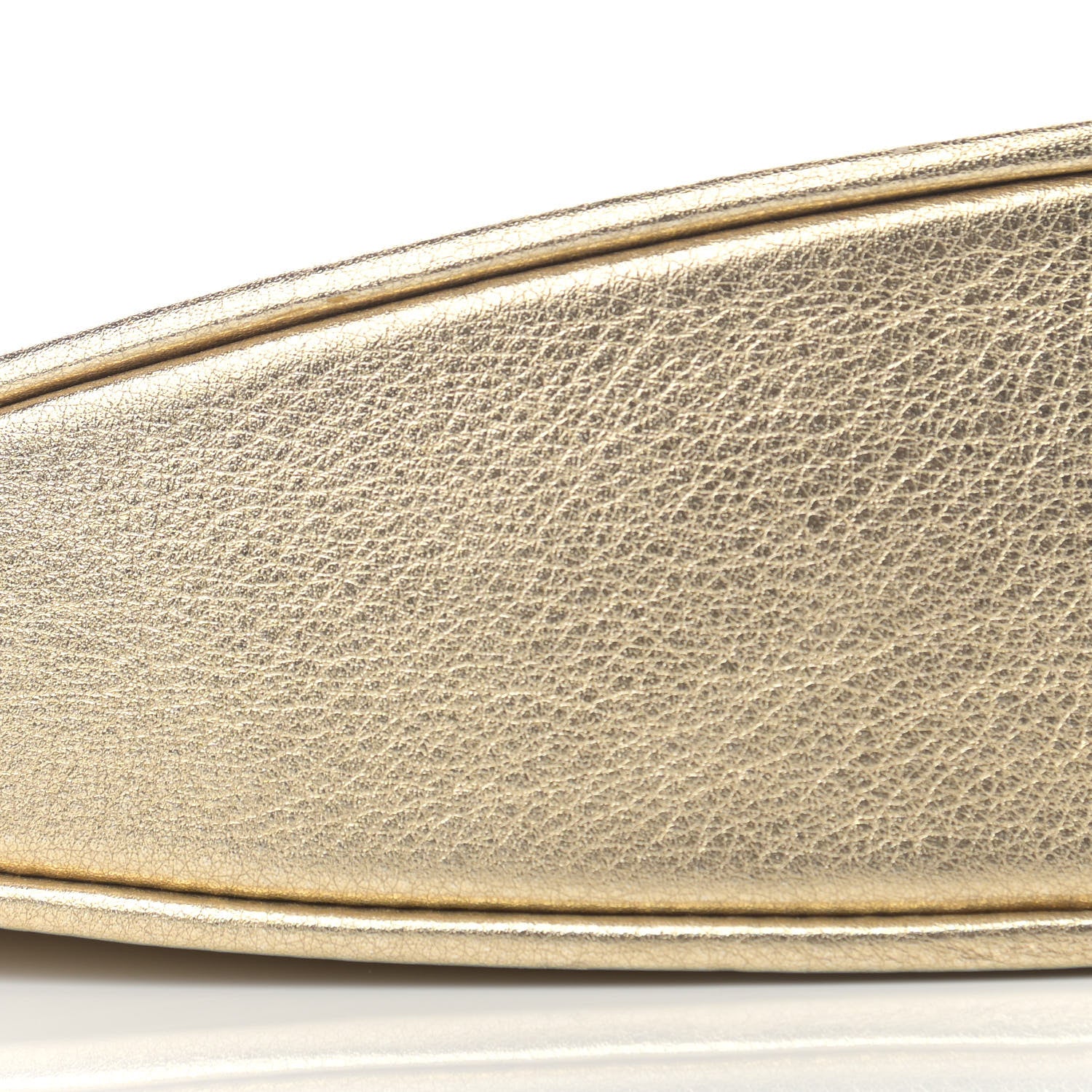 Saint Laurent Metallic Calfskin Heart Monogram Crossbody Gold 9 of 10