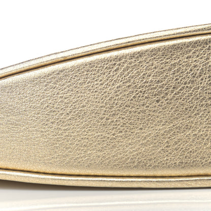 Saint Laurent Metallic Calfskin Heart Monogram Crossbody Gold 9 of 10
