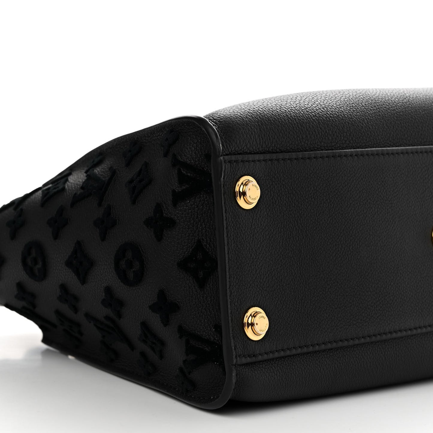Calfskin Monogram Tufting On My Side Black