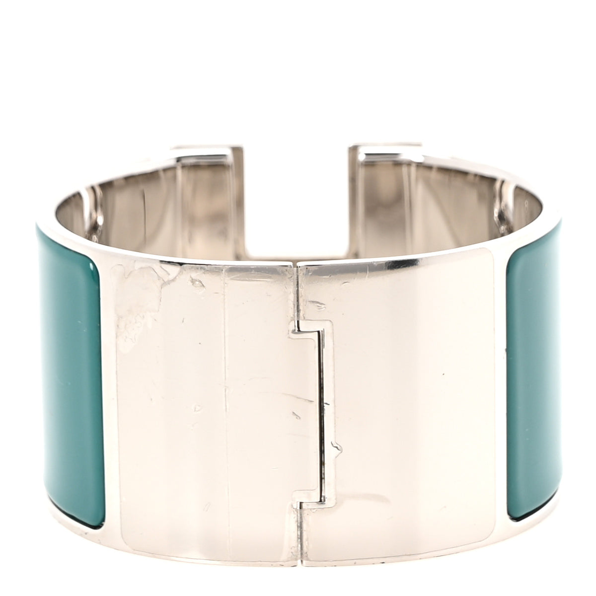 Enamel Extra Wide Clic Clac H Bracelet GM Bleuete