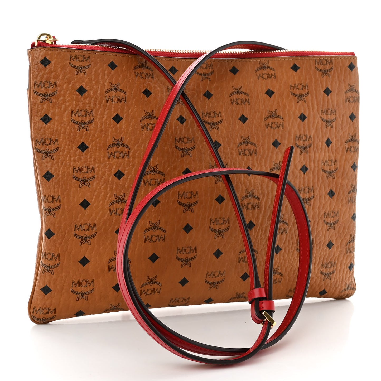 Visetos Original Medium Pouch Cognac Red