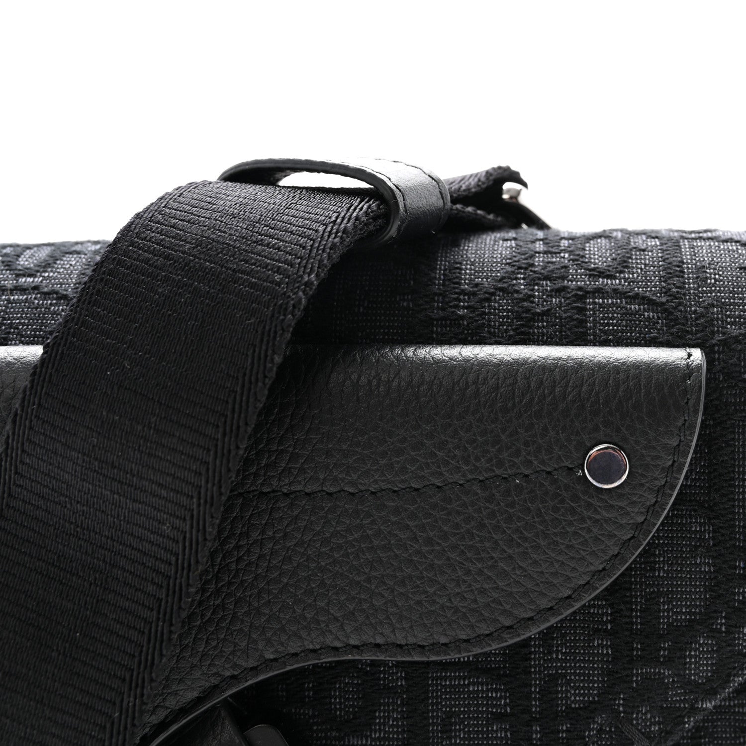 Christian Dior Oblique Saddle Messenger Pouch Blue Black 8 of 10