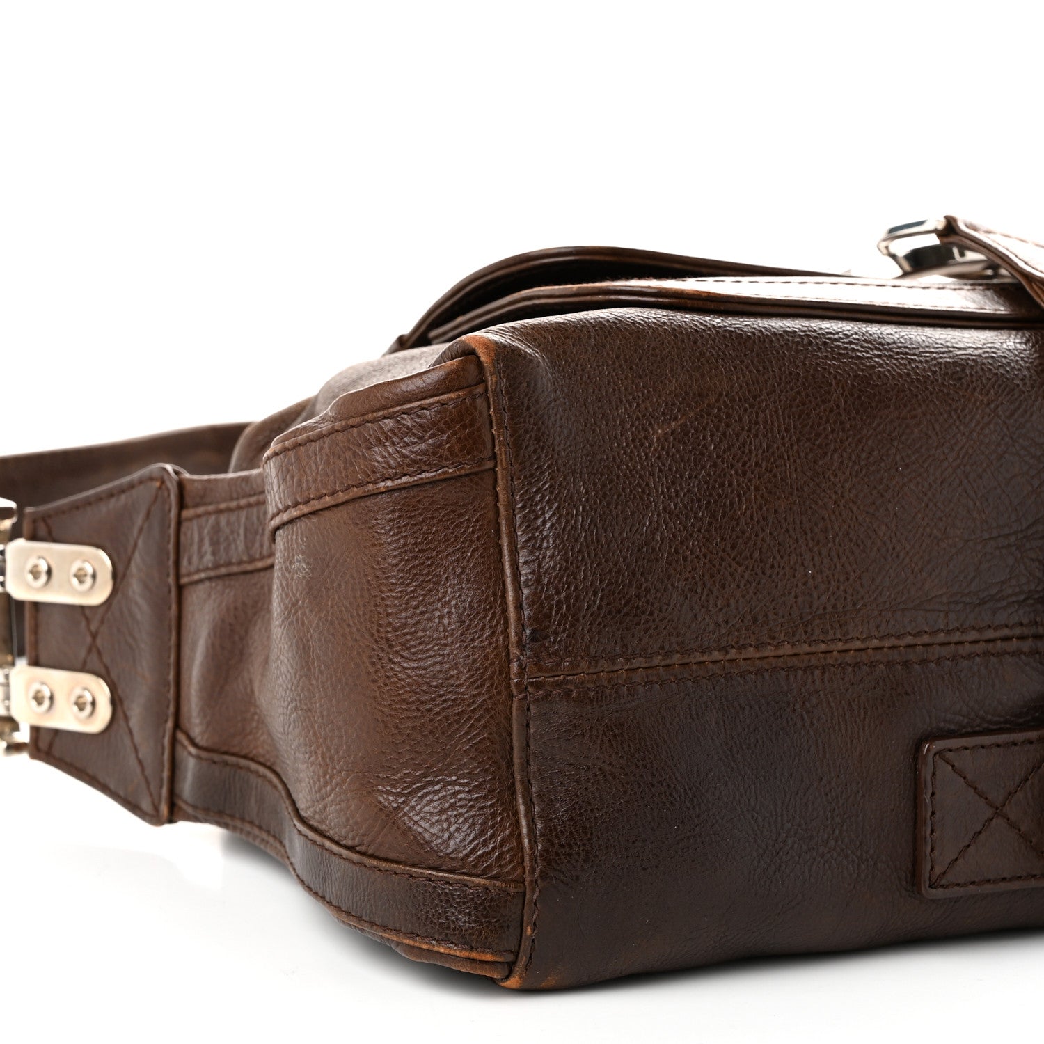 Christian Dior Calfskin Flight East West Bag Brown 8 of 11
