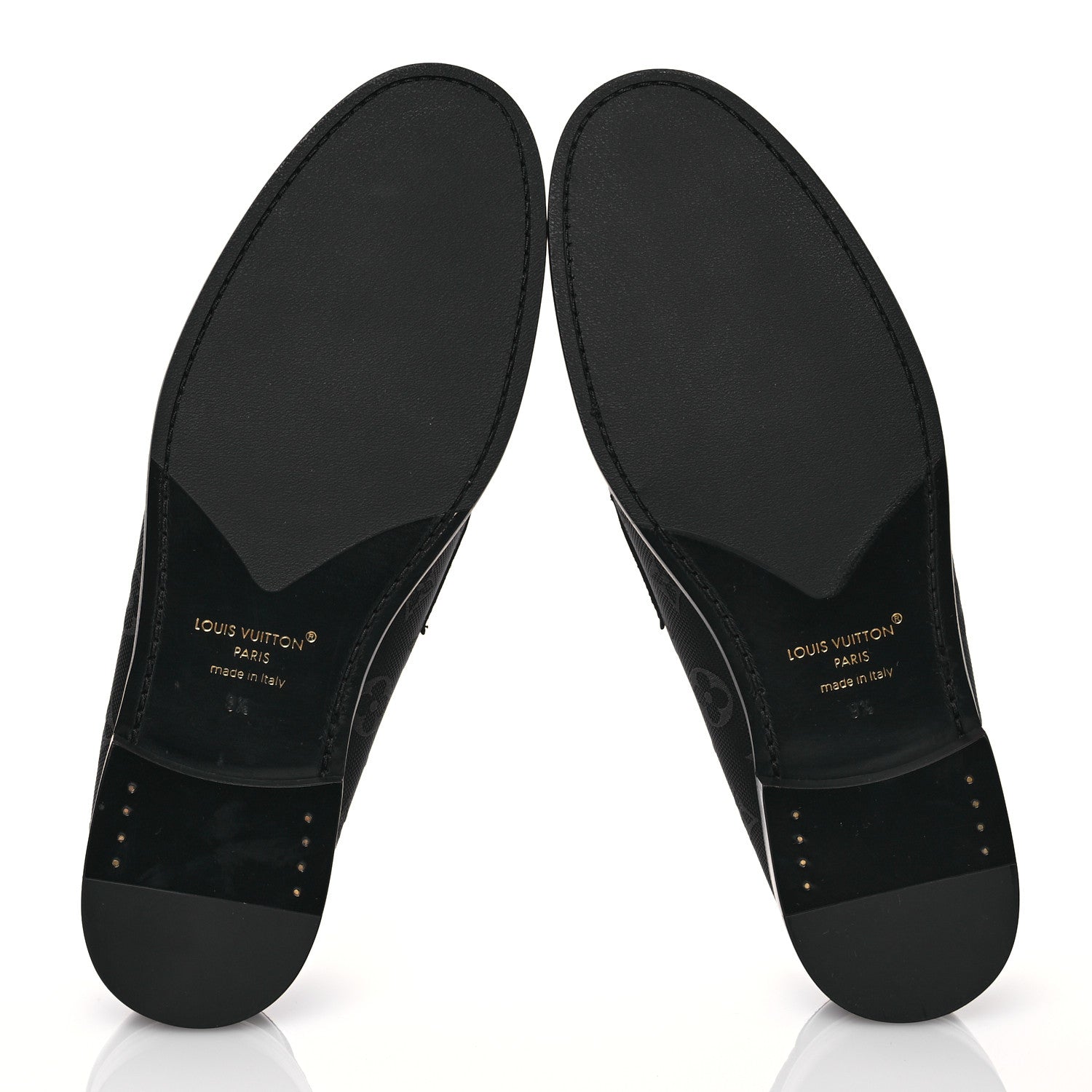 Louis Vuitton Monogram Eclipse Jacquard Mens Major Loafers 9.5 6 of 10
