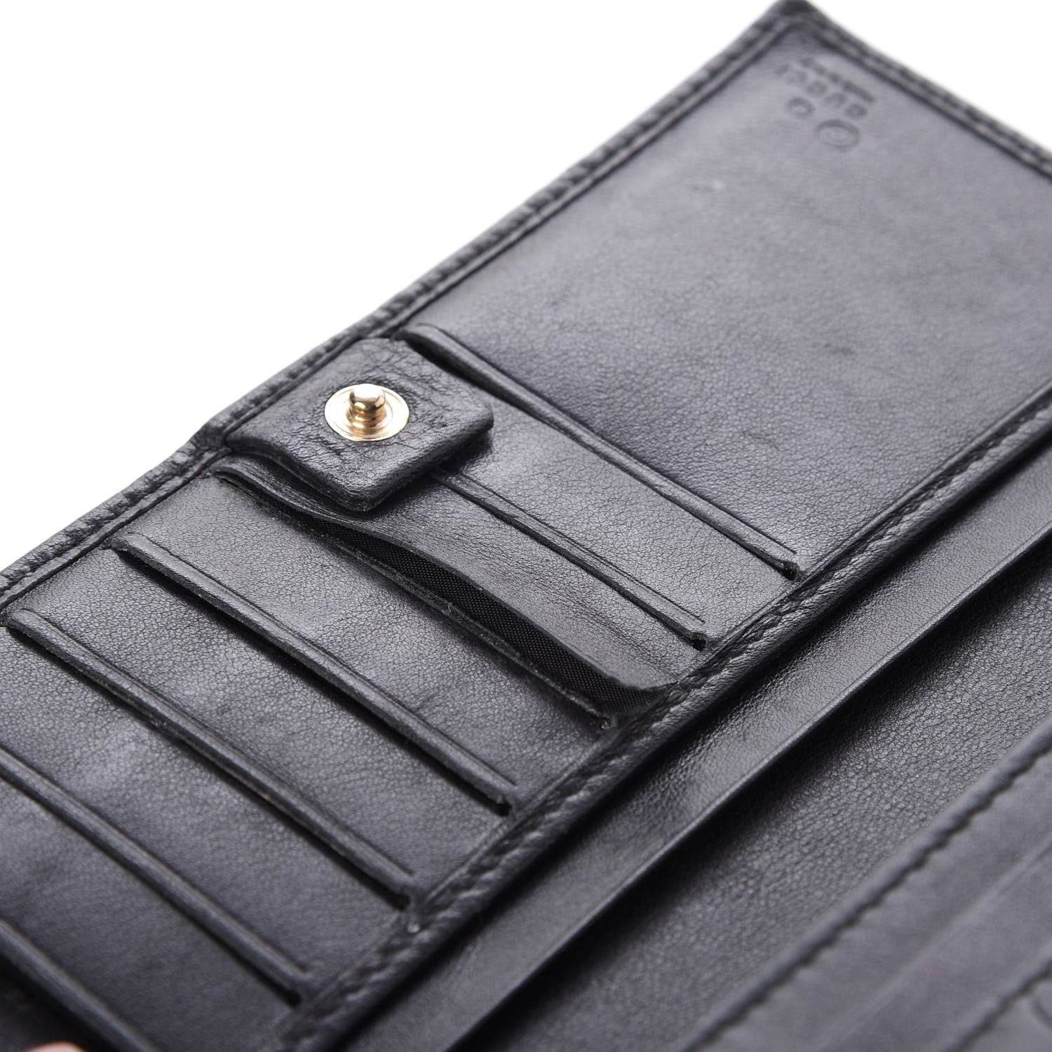 Gucci Guccissima Continental Flap Wallet Black 6 of 9