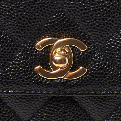 Chanel Caviar Quilted Jumbo Kelly Flap Black 8 of 8
