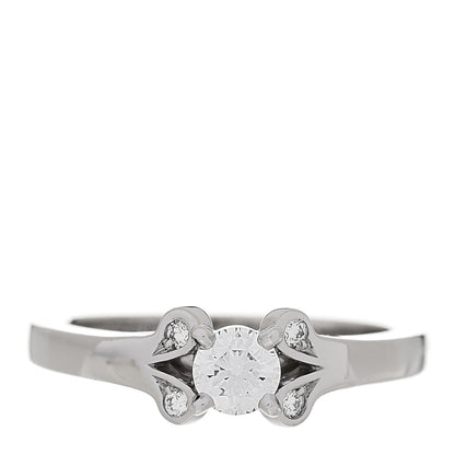 Cartier Platinum Diamond .24ct Ballerine Solitaire Engagement Ring 48 4.5 1 of 7