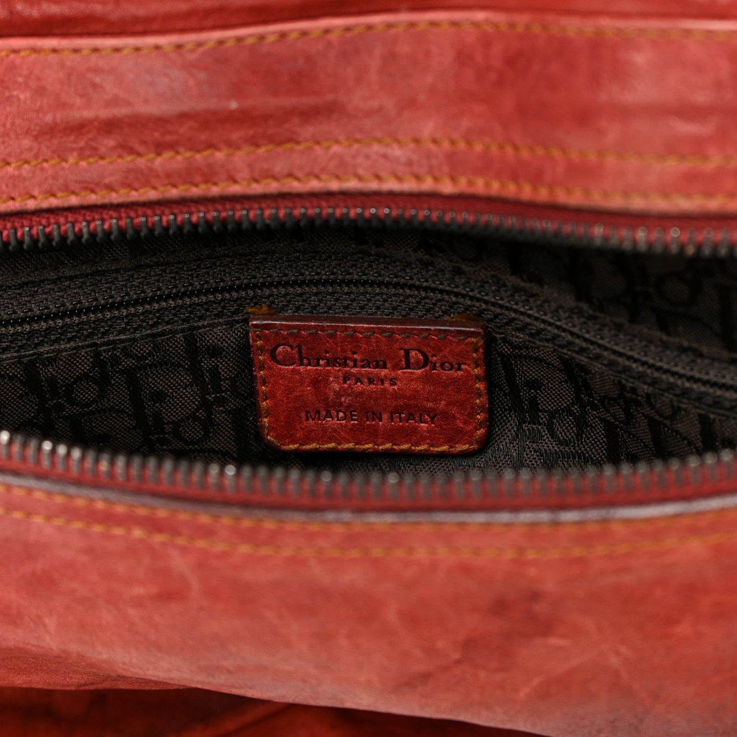 Calfskin Medium Gaucho Double Saddle Bag Red