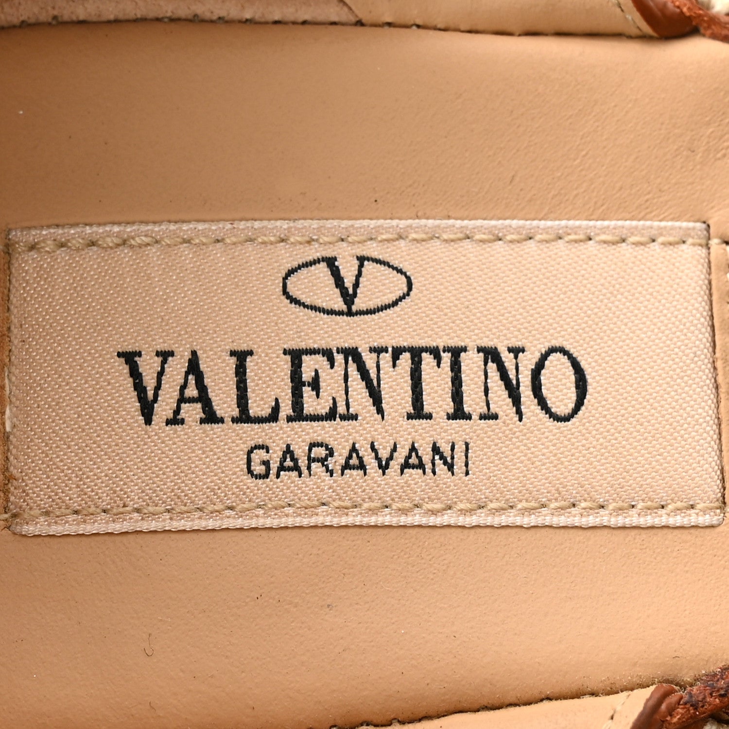 Valentino Garavani Grained Calfskin Rockstud Ankle Strap Espadrille 15/105mm Wedge Sandals 37 Cuoio Natural 7 of 11